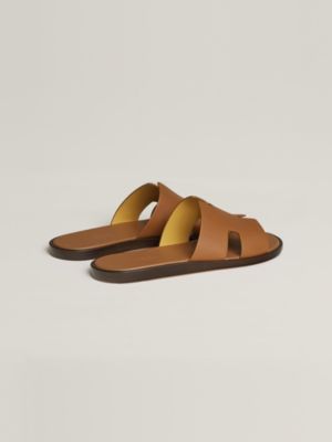 HERMES Hサンダル ブラウン Brown - Hermès men's leather sandals and slides | Hermès USA
