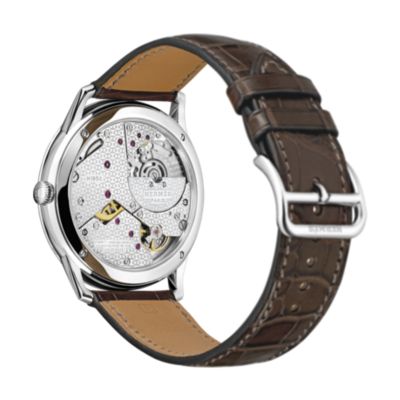 Slim d'Hermès watch, 39.5&nbsp;mm, View: Back, back, view 4 of 6