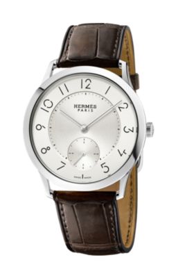 Slim d'Hermès watch, 39.5&nbsp;mm, View: front, front, view 3 of 6