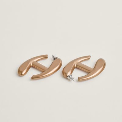 Nautique earrings, large model - Red | Hermès USA