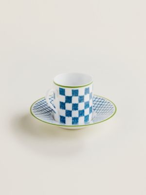 A Walk in the Garden coffee cup and saucer, View: front, front, view 3 of 4
