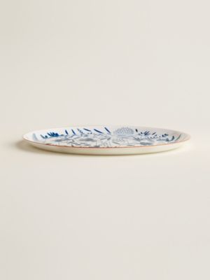 A Walk in the Garden tart platter, View: front, front, view 3 of 3