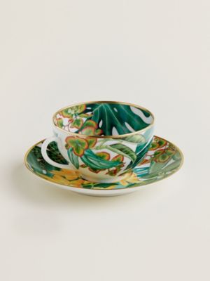 Passifolia breakfast cup and saucer, View: front, front, view 3 of 5
