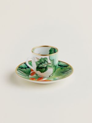 Taza de café y platillo Passifolia, Vista: vista de frente, front, vista 3 de 5