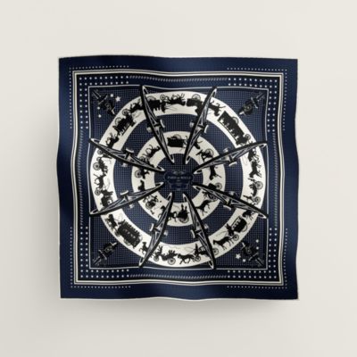 シルクバンダナ 55《コーラス・ステラルム》 | Hermès - エルメス-公式  