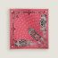 Bandana 55 Brides et Destin, framboise/noir/blanc, pas disponible