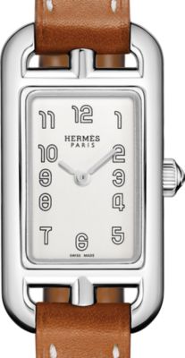 みみHERMES ベージュ レザー 時計 ベージュ/ナチュラル - ウォッチ レディス | エルメス | Hermès