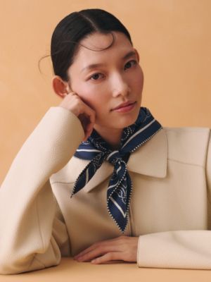 シルクバンダナ 《タートル・バンダナ》, イメージ: 着用例, worn, ビュー2の3