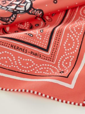 シルクバンダナ 《タートル・バンダナ》, イメージ: 詳細図, detail, ビュー3の3