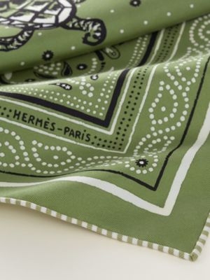 シルクバンダナ 《タートル・バンダナ》, イメージ: 詳細図, detail, ビュー3の3