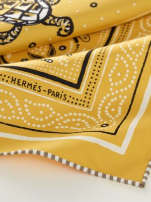 シルクバンダナ 《タートル・バンダナ》, イメージ: 詳細図, detail, ビュー3の3