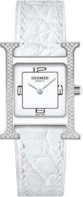 hermes watch white