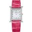 Heure H watch, Medium model, 30&nbsp;mm, framboise
