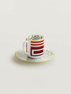 コーヒーカップ＆ソーサー〈エルメス・イポモビル〉 No1, イメージ: 正面から見たイメージ, front, ビュー3の3