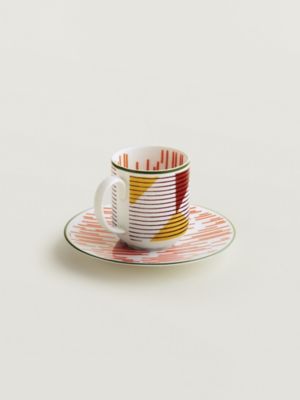 コーヒーカップ＆ソーサー〈エルメス・イポモビル〉 No2, イメージ: 正面から見たイメージ, front, ビュー3の3