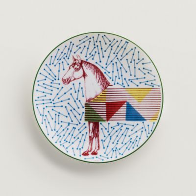 Hermès Hippomobile dessert plate n°4 | Hermès USA