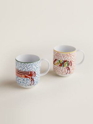 Hermès Hippomobile set of 2 mugs (n° 1 and 2), View: front, front, view 3 of 3