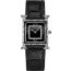 Heure H watch, Medium model, 30&nbsp;mm, noir