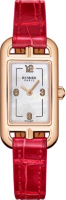 HERMES レッドレザー アナログ腕時計 楽天市場】エルメス 時計 レディース ケリーウォッチ レッド文字盤