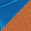 Leather strap 24&nbsp;mm, bleu zellige
