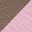 Cavaliere belt buckle & Reversible leather strap 24&nbsp;mm, étoupe/mauve sylvestre, no stock
