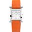 Uhr Heure H, Mittleres Modell, 30&nbsp;mm, orange