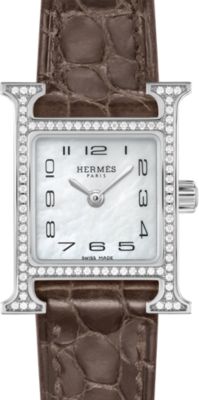 【HERMES】H watch ミニモデル 21mm 腕時計 HERMES】 腕時計 《Hウォッチ》 ミニ 21 mm ゴールド (HERMES