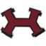 Street H badge, rouge H