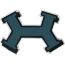 Street H badge, bleu de Prusse