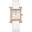 Montre Heure H, Petit modèle, 25&nbsp;mm, blanc, pas disponible