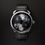 Arceau L'heure de la lune watch, 43&nbsp;mm, noir