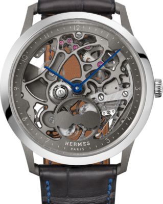 Slim d'Hermès Squelette Lune腕錶，39.5 mm, 檢視: 細節, crop, 檢視共3張圖片的第6張