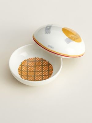 Saut Hermès small bowl with lid, View: Detail, detail, view 5 of 6
