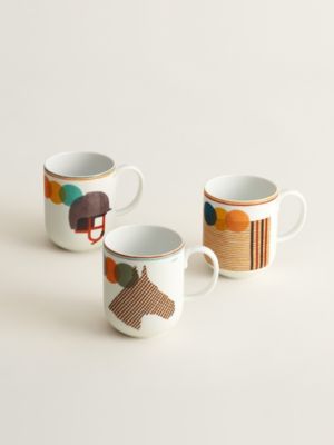 Saut Hermès set of 3 mugs
