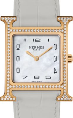【HERMES 】アワー H ウォッチミディアム モデル30 mm グリーン heure-h-watch-medium-model-