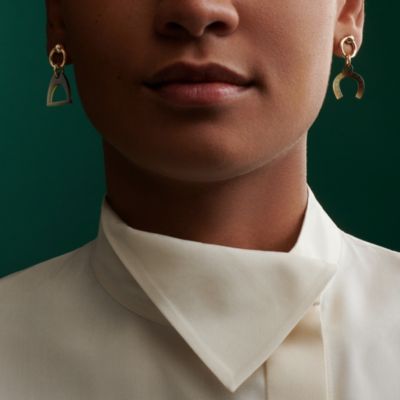 Amulette Equestre earrings | Hermès Singapore