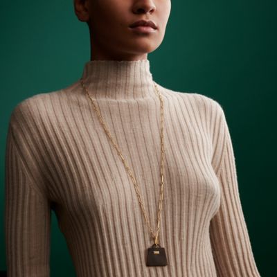 （HERMES）Fusion Amulette Kelly pendant GM Hermes Kelly Pendant Necklace Fusion Amulette By the Sea