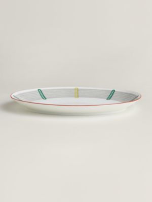 Tressages Equestres oval platter, large model, View: front, front, view 3 of 4