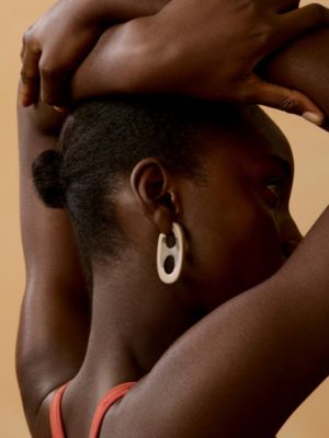 Rivage earrings, large model, View: Worn, worn, view 2 of 2