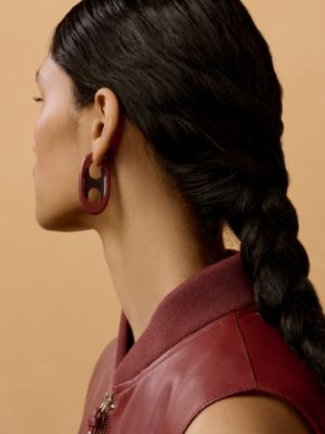 Rivage earrings, large model, View: Worn, worn, view 2 of 2