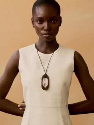 Rivage pendant, large model, View: Worn, worn, view 2 of 4