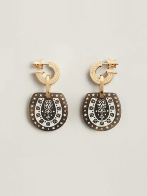 Cheval de Coeur earrings, small model, View: Back, back, view 3 of 3