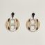 H Equipe earrings, faubourg pastel