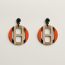 H Equipe earrings, étendard