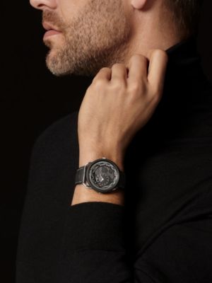 Arceau Le Temps Voyageur watch, 41&nbsp;mm, View: Worn, worn, view 3 of 4