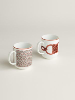 Estuche de 2 mugs Tressages Équestres, Vista: Vista trasera, back, vista 3 de 3