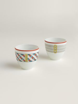 Tressages Equestres set of 2 tumblers, small model, View: Back, back, view 3 of 3