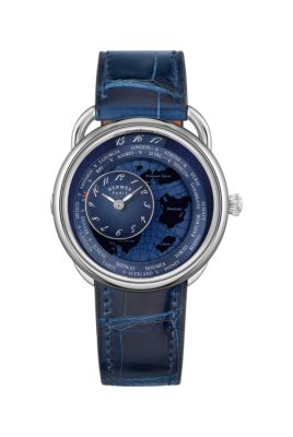 Arceau Le Temps Voyageur watch, Large model, 38&nbsp;mm