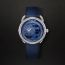 Montre Arceau Le Temps Voyageur, Grand modèle, 38&nbsp;mm, bleu navy, Nous vous informerons lorsque ce produit sera disponible