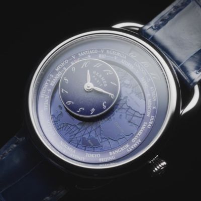 Montre Arceau Le Temps Voyageur, Grand modèle, 38&nbsp;mm, Vue: vidéo, vue 2 sur 5
